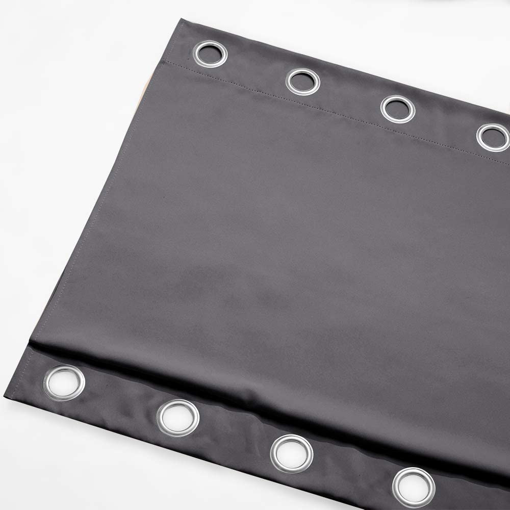 Wind-Resistant Outdoor Curtains with Ring Mounting 1 Panel for Patio Terrace Veranda | Sansoti