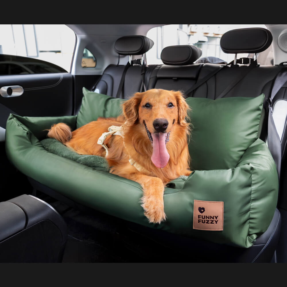 Hondenmand Autostoel Waterafstotend met Antislip Bodembescherming Luxe Zitkussen voor Auto Hond Reizen | Sansoti