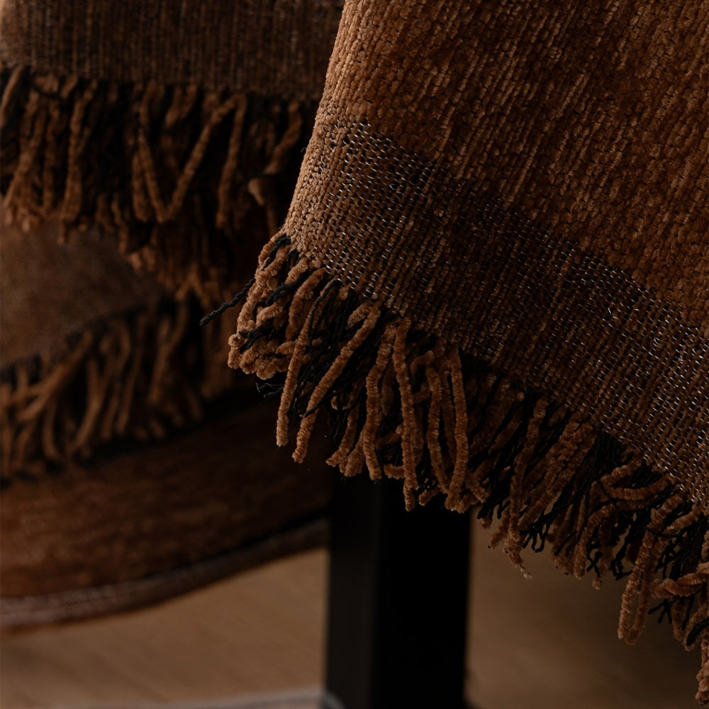 Chenille Bankhoes met Tribal Geometrisch Patroon – Beschermende Sofacover voor 2-3 Persoons Banken en Fauteuils | Sansoti