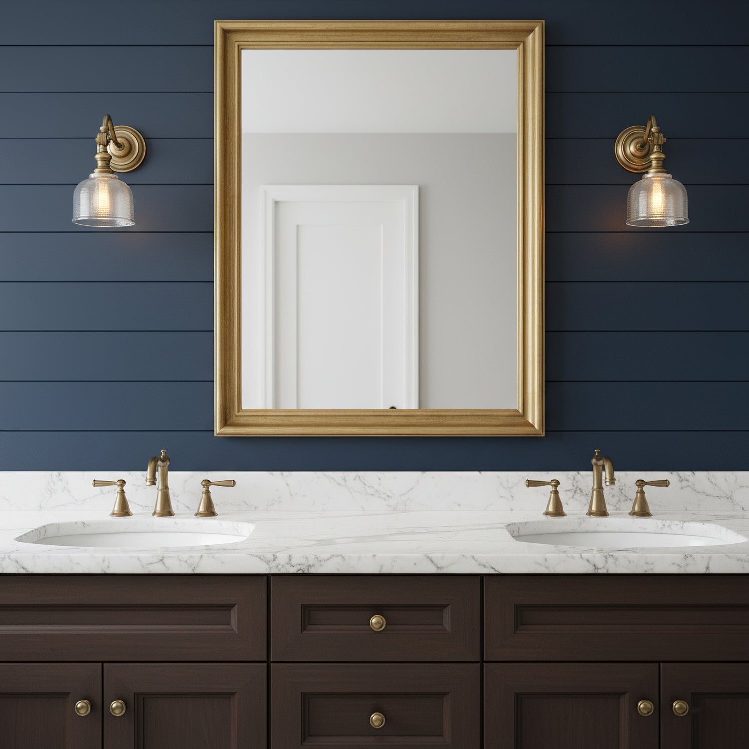 Tristan Wandlamp Messing & Glas – Klassiek Design met Warm Licht voor Keuken Eetkamer Woonkamer | Sansoti
