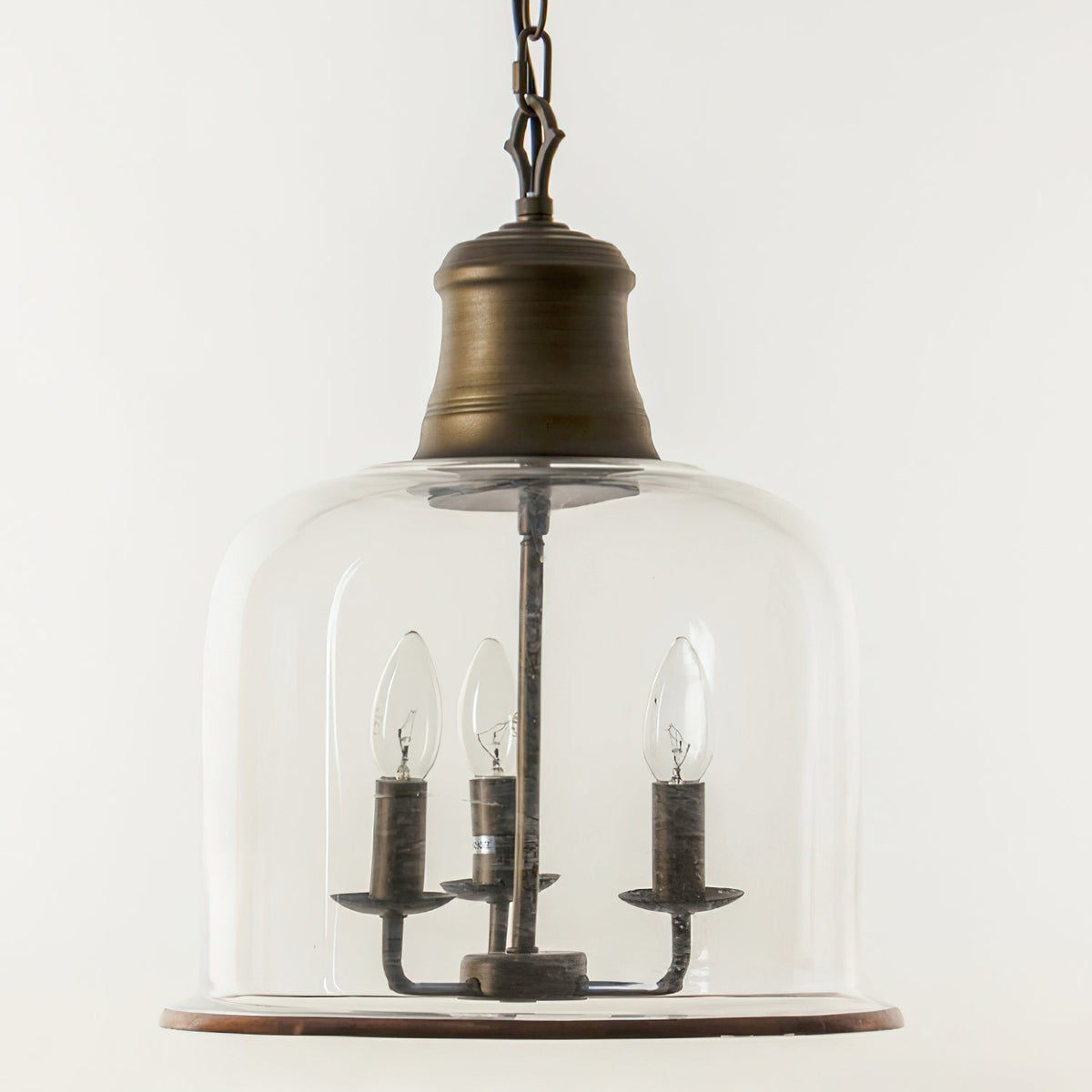 Glazen Hanglamp IJzer Vintage Stijl Koper Zwart E12 E14 Fitting Eetkamer Keuken Woonkamer Entree Retro Design | Sansoti