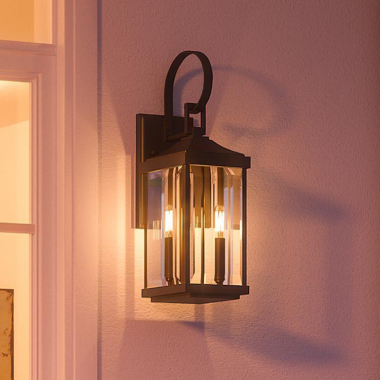 Buitenlamp Wandlamp Klassiek Lantaarn Olde Bronze Aluminium 55cm | Sansoti