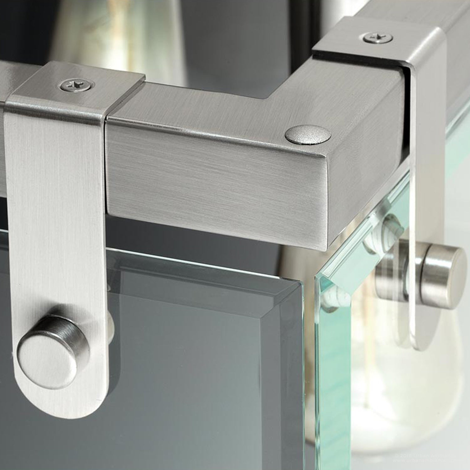 Hängeleuchte Cube Glas Nickel 30cm Modern Industrieel E26 | Restfield