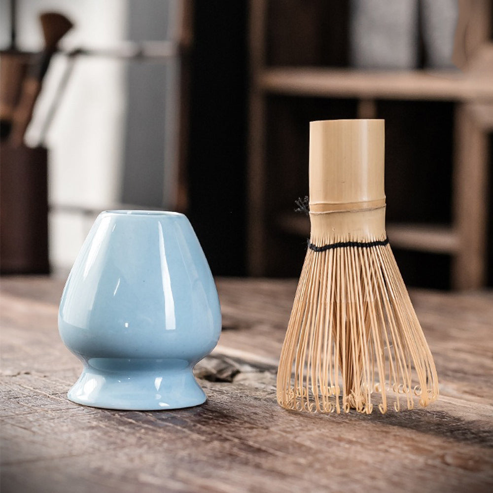 Matcha Theeset Compleet Met Bamboe Klopper Keramische Kom Traditioneel 6 Delig | Sansoti