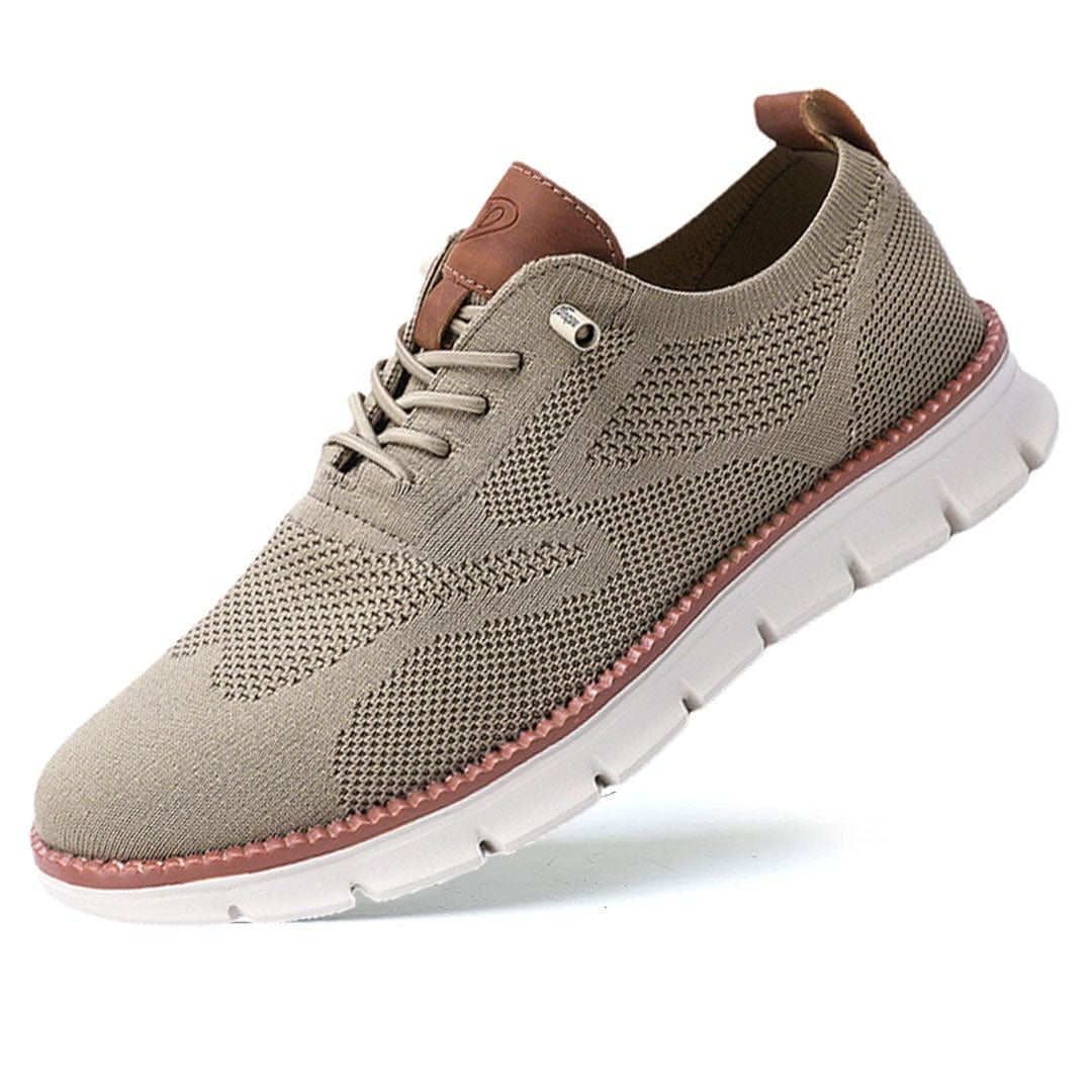 Herenschoenen Elias Comfortabel Veganistisch Leer Ergonomisch Ademend Licht Casual Elegant Zwart Olijf Bruin | Sansoti