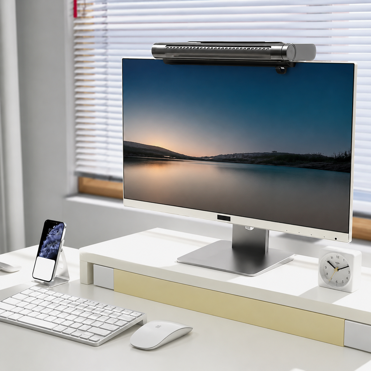 USB Ventilator Bladeloze Desktop Monitor Ventilator met Instelbare Luchtstroom 360° Draaibaar | Sansoti