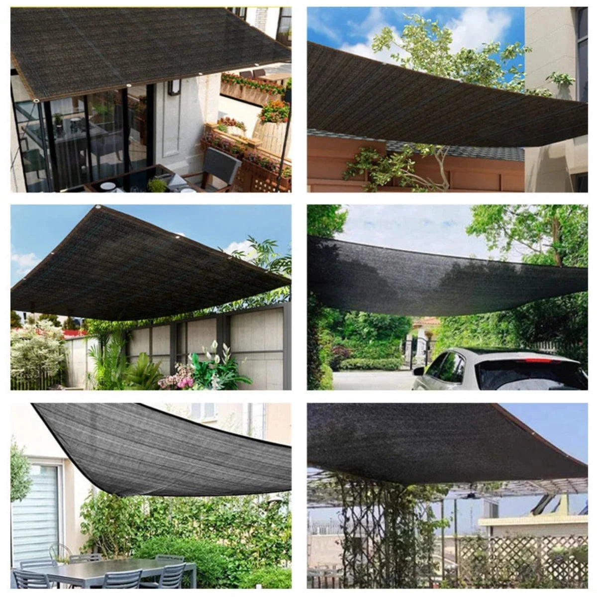 UV-beschermingsnet voor tuin en terras | Schaduwdoek met UV-blokkering 85% | Robuust zonweringsnet voor buiten | Sansoti