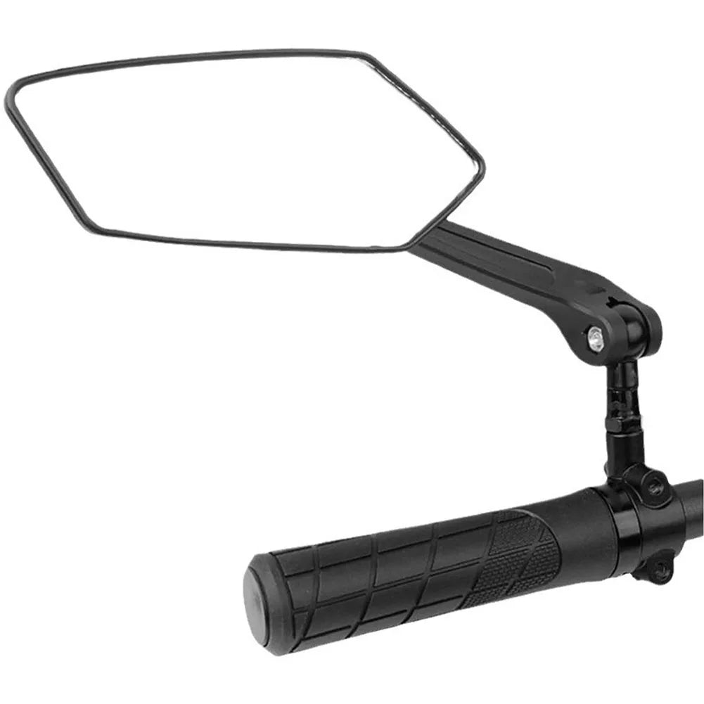 Fietsspiegels Set 2 Stuks HD Glas 360° Verstelbaar Stuurbevestiging 18.5cm Breed Zicht Fiets Scooter | Sansoti