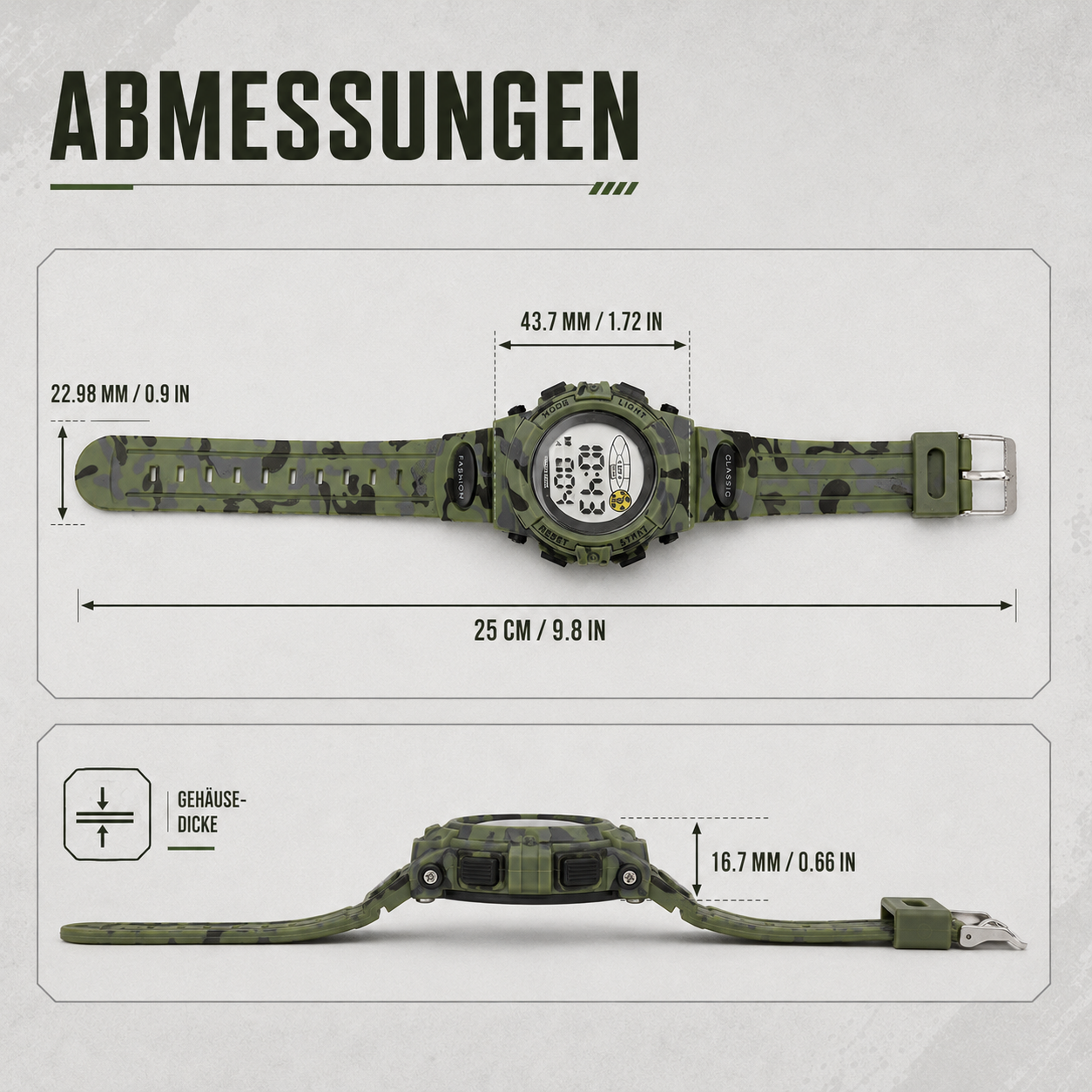 Digitaal Kinderhorloge Waterdicht & Stoßvastig – Datum Alarm Stopwatch Functie – Leerzame Sportuhr met Verlichting – PU Siliconen Band Jongens Meisjes 6-15 Jaar | Sansoti
