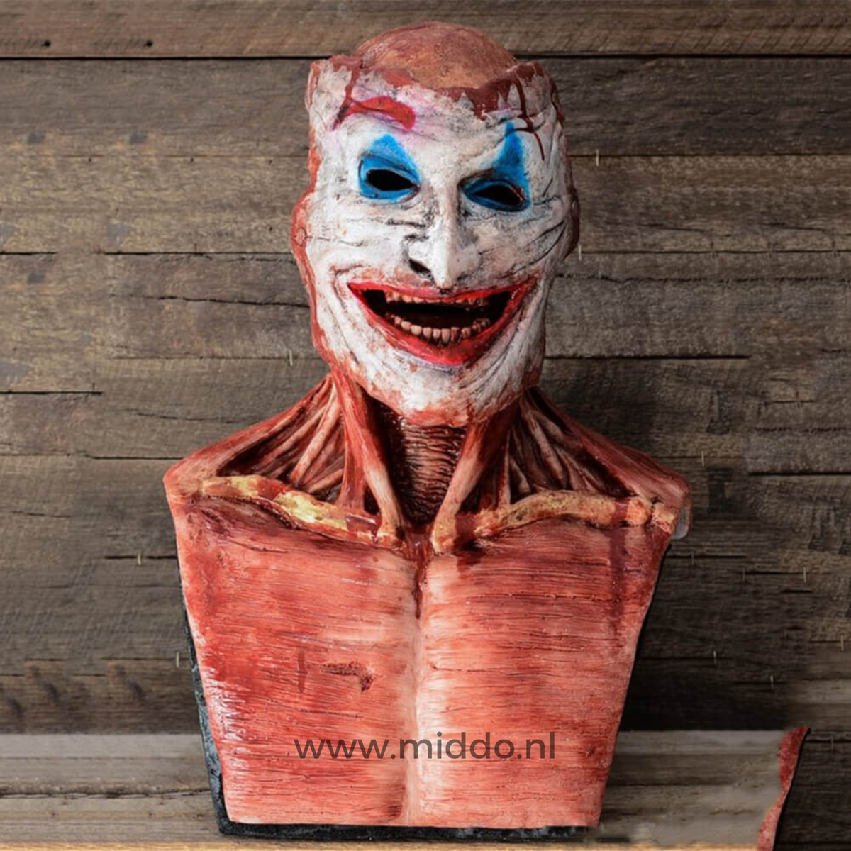 Latex-Horror-Vollgesichtsmaske mit beweglichem Kiefer, Peel-off-Schicht, realistisches Halloween-Kostümzubehör | Sansoti