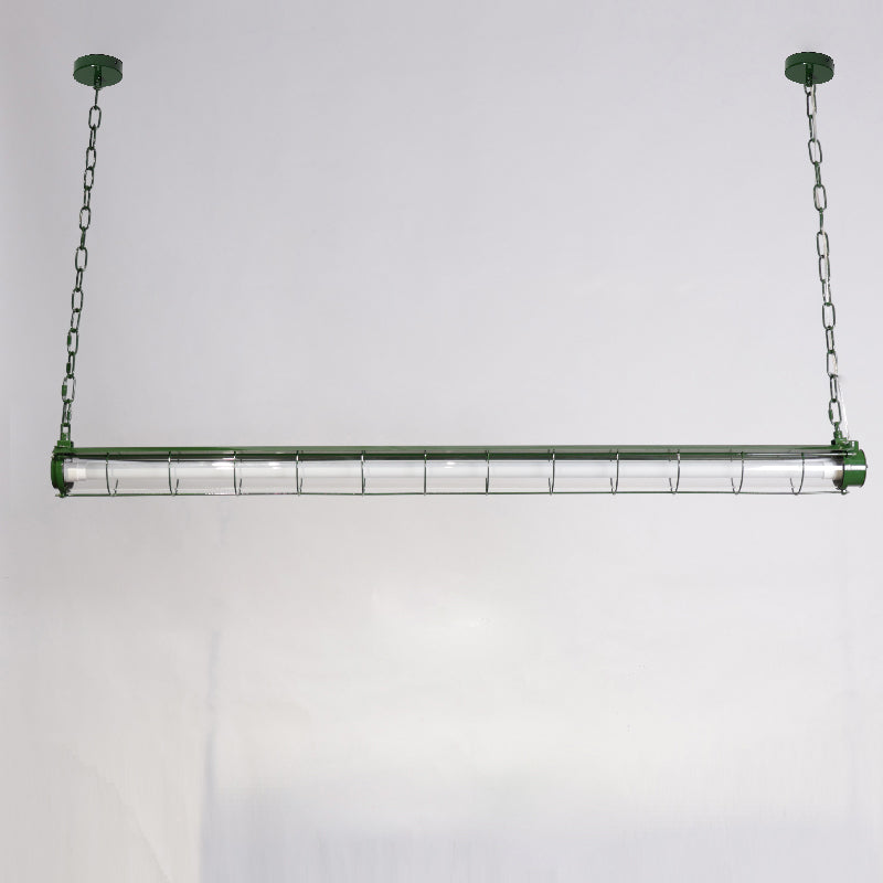 Lineaire Hanglamp Glas Modern 123cm Zwart Groen Zilver Nordic Design Eetkamer Keuken Eettafel Eiland | Sansoti