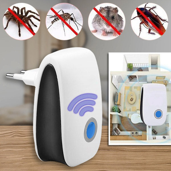 Ultraschall-Schädlingsvertreiber für Haus und Büro mit Stecker und großer Reichweite bis 100 m² | Restfield