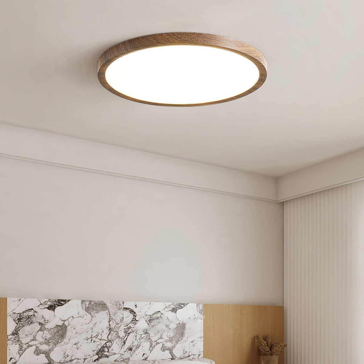 Round Ceiling Light Ultra-Thin Metal Acrylic Warm Light Living Room Bedroom Dining Room Modern Design Ambient Lighting | Sansoti