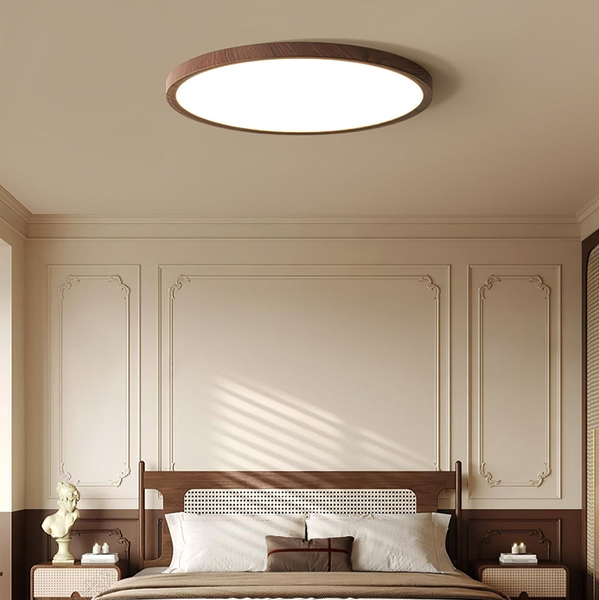 Round Ceiling Light Ultra-Thin Metal Acrylic Warm Light Living Room Bedroom Dining Room Modern Design Ambient Lighting | Sansoti