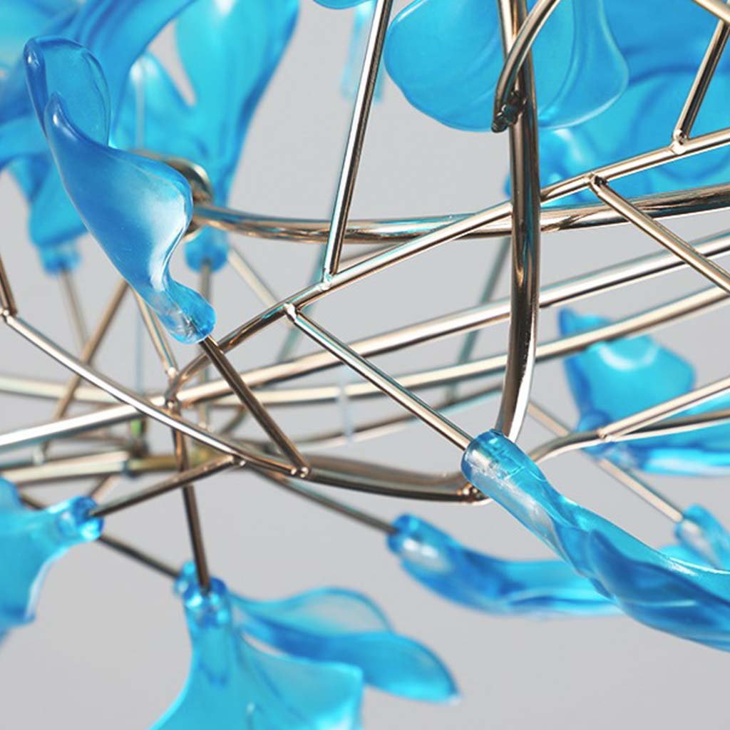 Ginkgo-Blatt-Hängeleuchte Acryl mit LED 3 Lichttemperaturen Modernes Design für Esszimmer Wohnzimmer Schlafzimmer | Sansoti