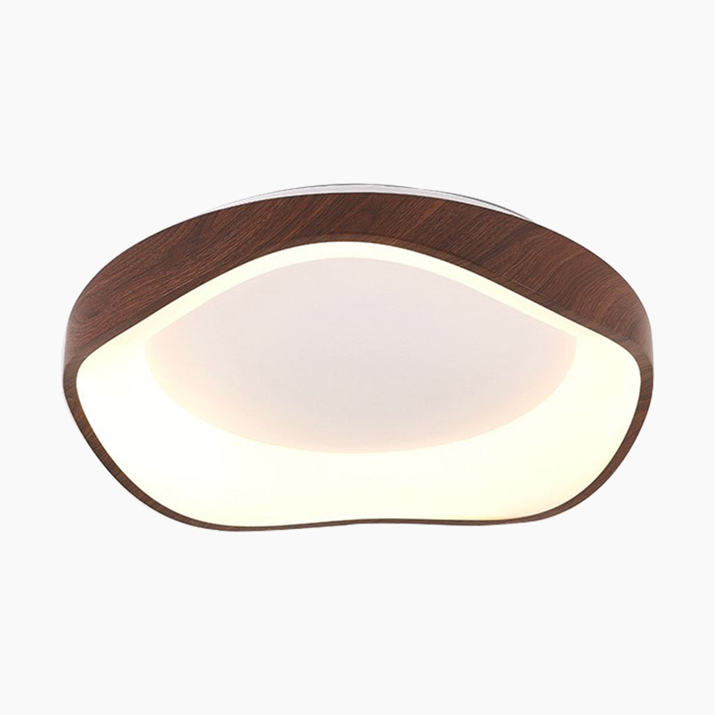 Plafondlamp Dimbaar met Afstandsbediening Houtlook IJzer Acryl Modern Scandinavisch Slaapkamer Woonkamer | Sansoti