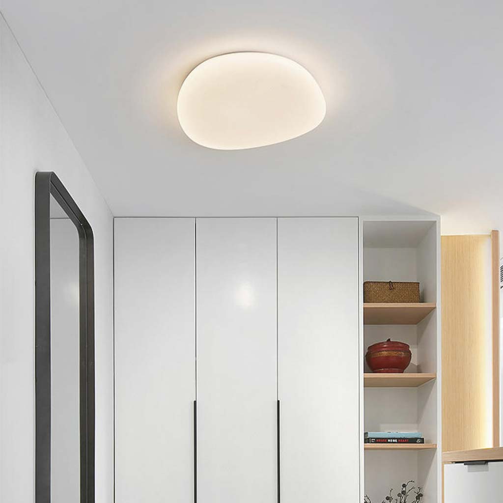 Organische Deckenleuchte Weiß Acryl Dimmbar mit Fernbedienung Sternförmige LED Modern Schlafzimmer Wohnzimmer | Sansoti