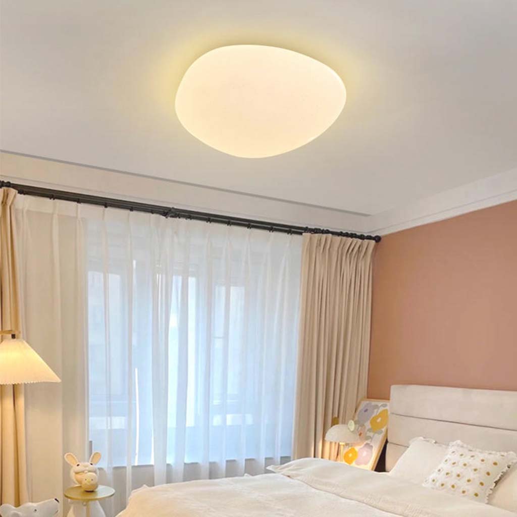Organische Deckenleuchte Weiß Acryl Dimmbar mit Fernbedienung Sternförmige LED Modern Schlafzimmer Wohnzimmer | Sansoti