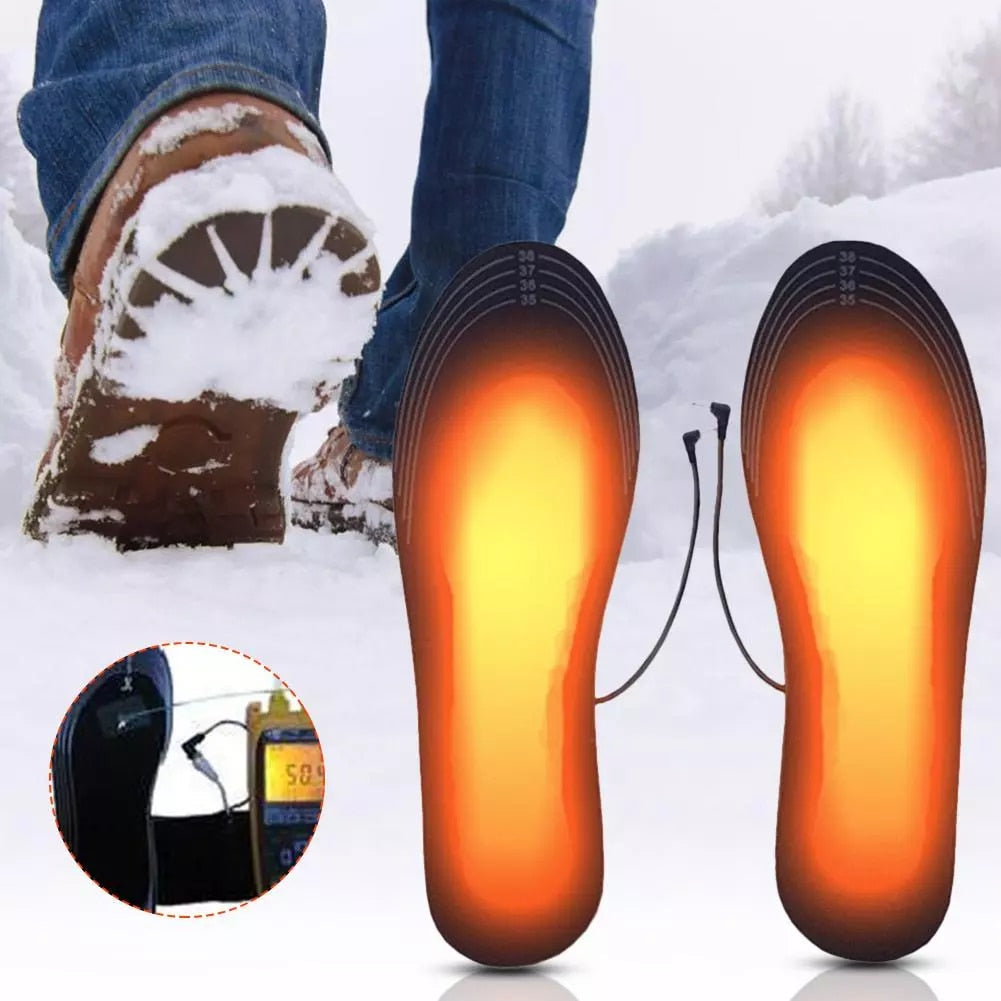 Verwarmbare Inlegzolen Oplaadbaar met USB en Verstelbare Temperatuur voor Warme Voeten tijdens Wintersport Wandelen Skiën en Dagelijks Gebruik | Sansoti