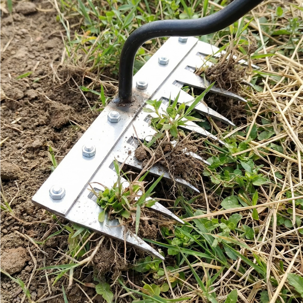 Tuinhark voor Onkruidverwijdering met Robuuste Staalconstructie | Sansoti