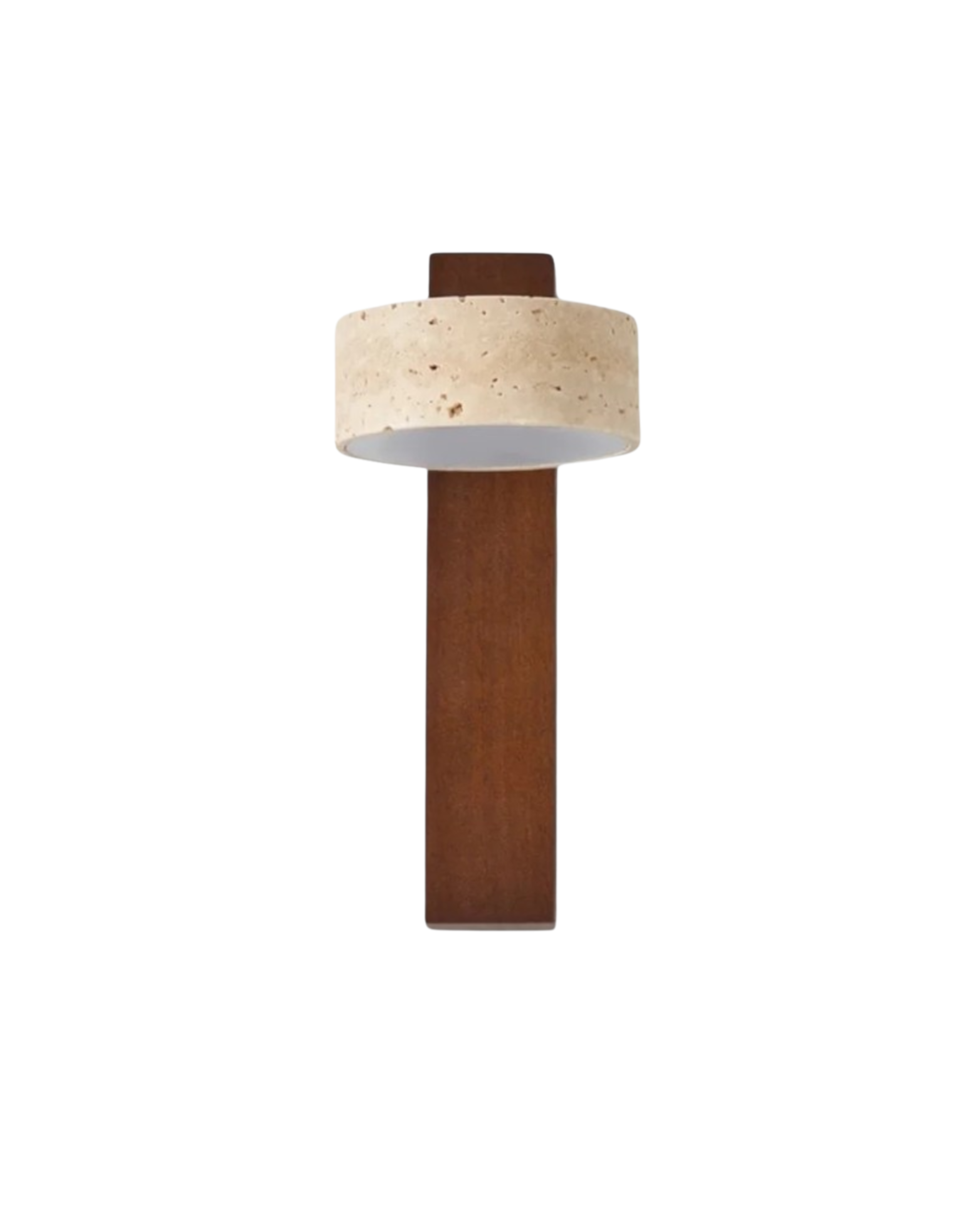 Travertijn Wandlamp Natuursteen Warm Licht voor Woonkamer Slaapkamer Gang Scandinavische Stijl Sfeerverlichting Premium Wandverlichting Tijdloos Design | Sansoti