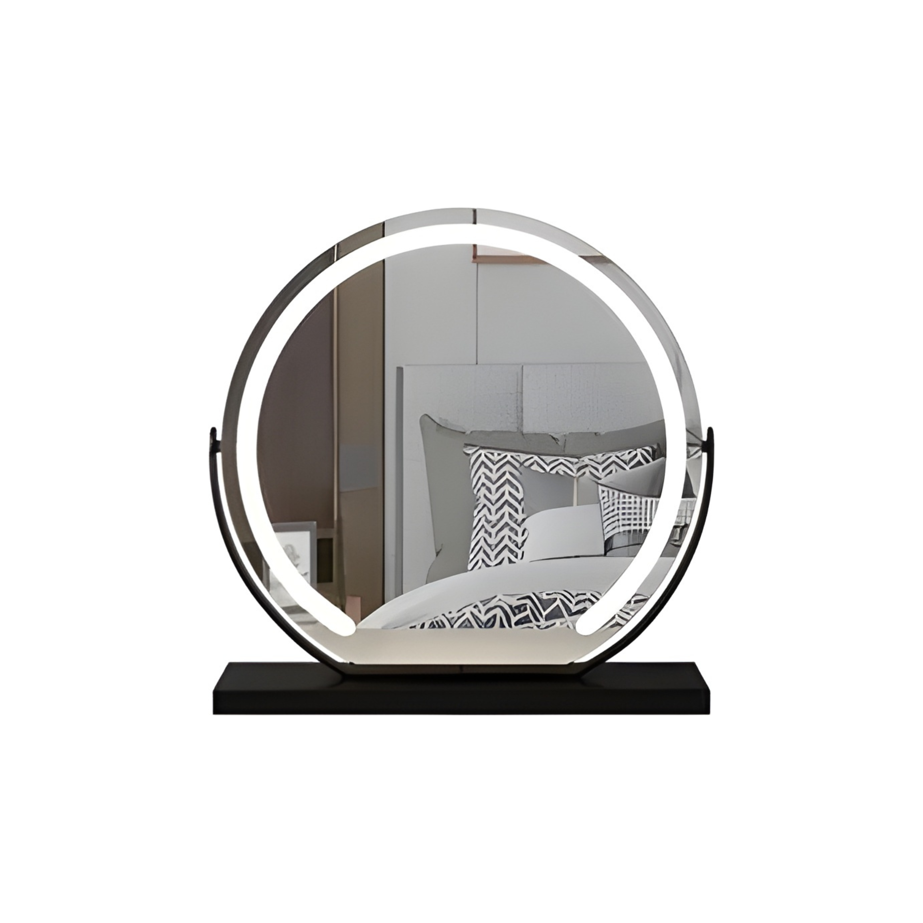 Miroir de maquillage LED rond avec éclairage dimmable 40-50-60cm | Restfield
