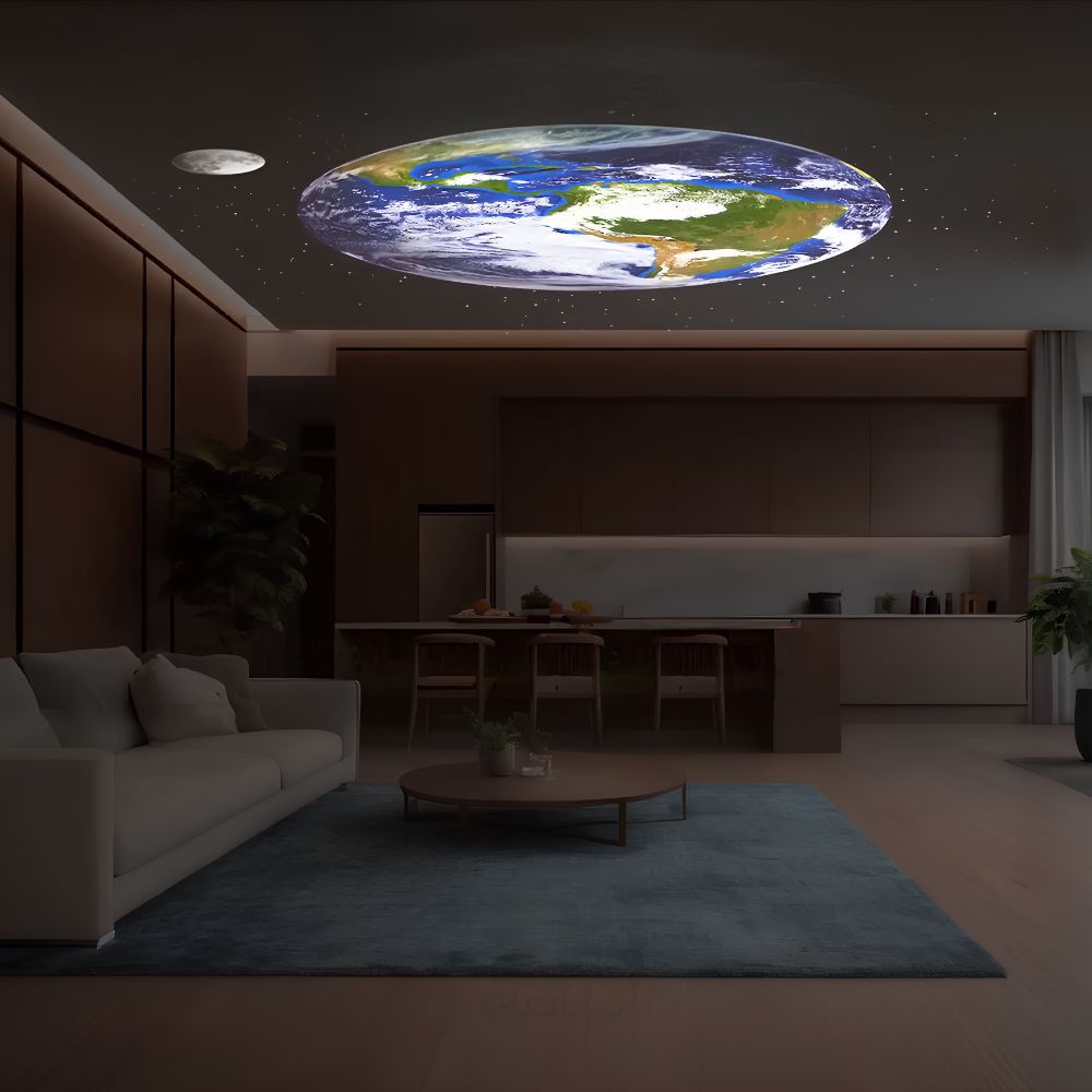 LED-Sternenprojektor mit Nebeleffekt, schwarz-weiß | Galaxy-Ambientebeleuchtung mit Fernbedienung für das Schlafzimmer | Sansoti