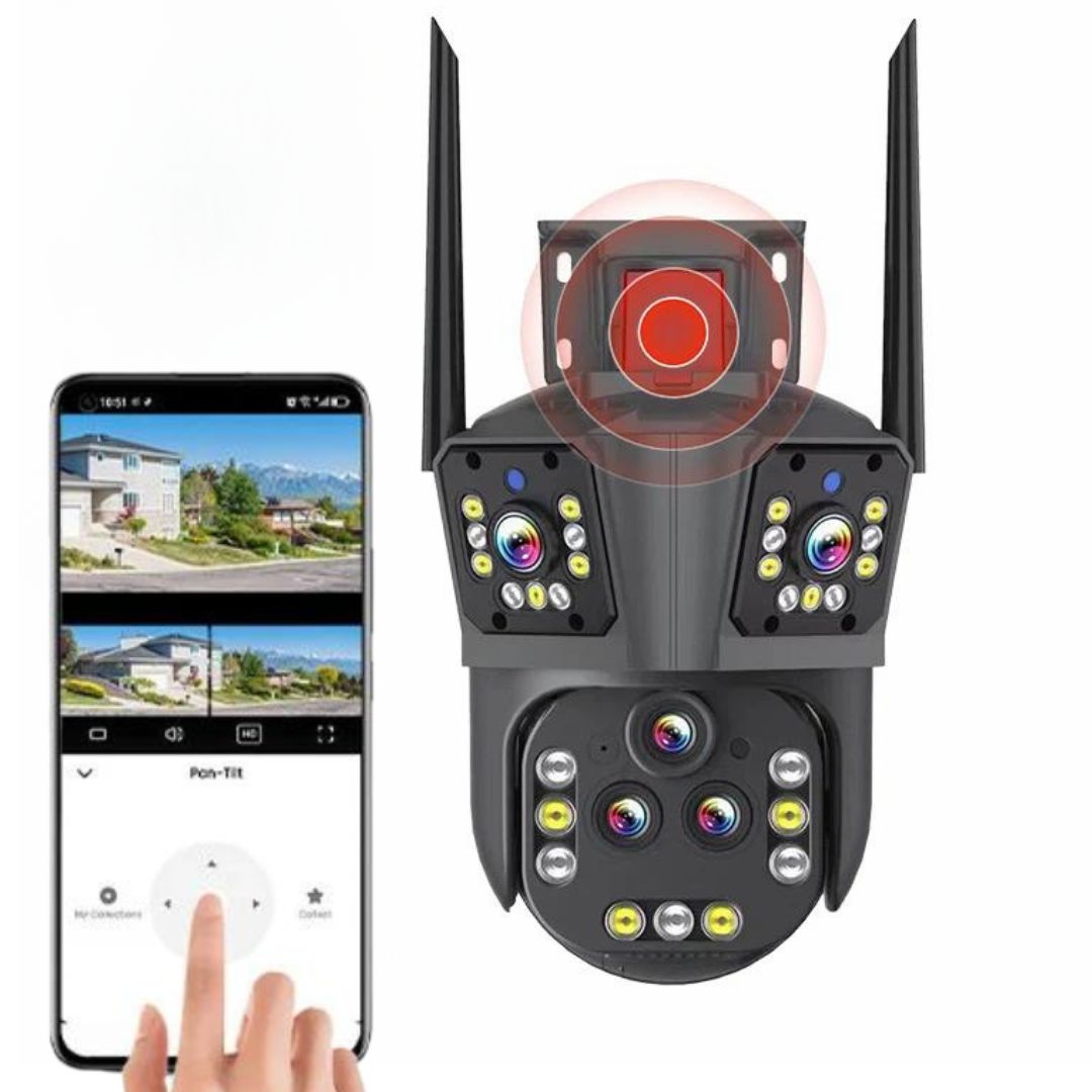 WiFi Security Camera 20MP with 20x Zoom, Smart Tracking, Night Vision, and Motion Detection for Home and Outdoors | Sansoti
