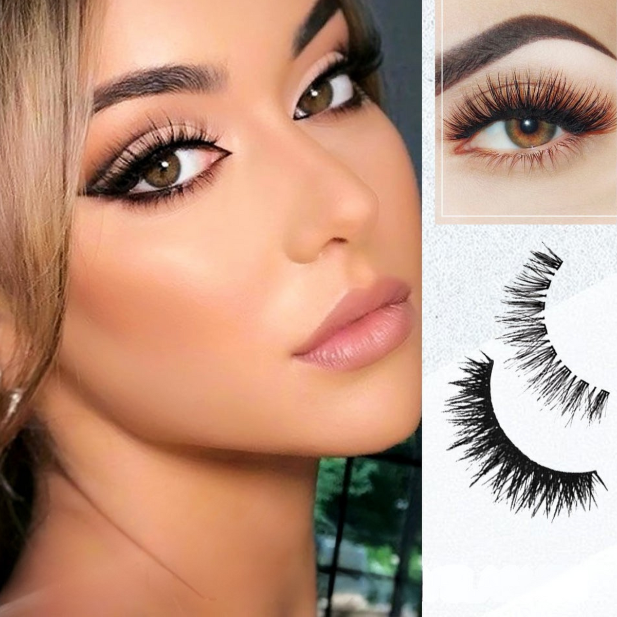 Reusable Self-Adhesive False Eyelashes Water-Resistant Natural Look without Glue Fake Eyelashes Eye Makeup | Sansoti