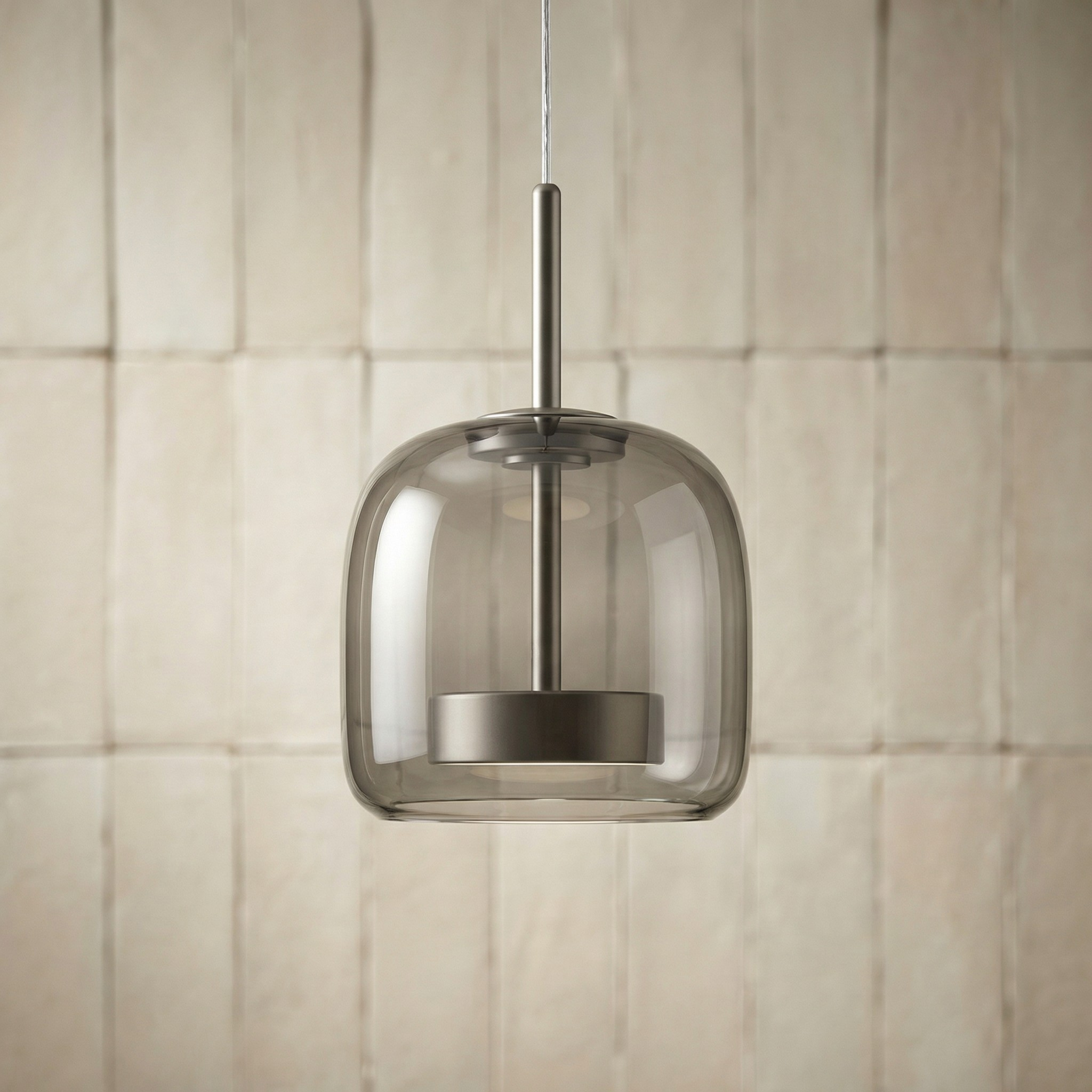 Scandinavische Glazen Hanglamp – Warm Sfeerlicht met Amber, Helder of Grijs Glas – Ø 15, 25 of 35 cm – Moderne Verlichting voor Keuken, Eetkamer en Woonkamer | Sansoti