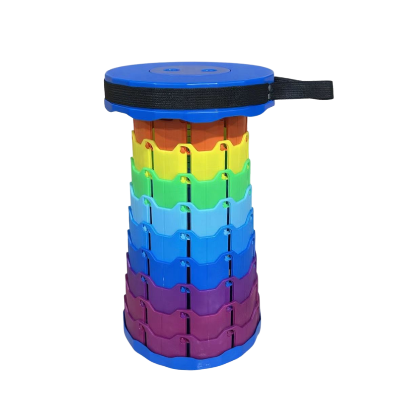 Foldable PP Stool with Carrying Strap Outdoor Camping Stool 11 Colors Foldable Camping Seating Solution Lightweight | Sansoti
