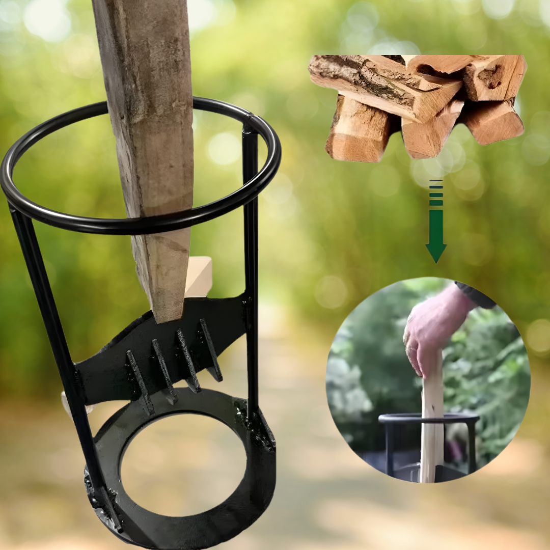 Manual Cast-Iron Log Splitter 27x14.5cm Firewood Kindling Splitter Aid Without Electricity | Sansoti