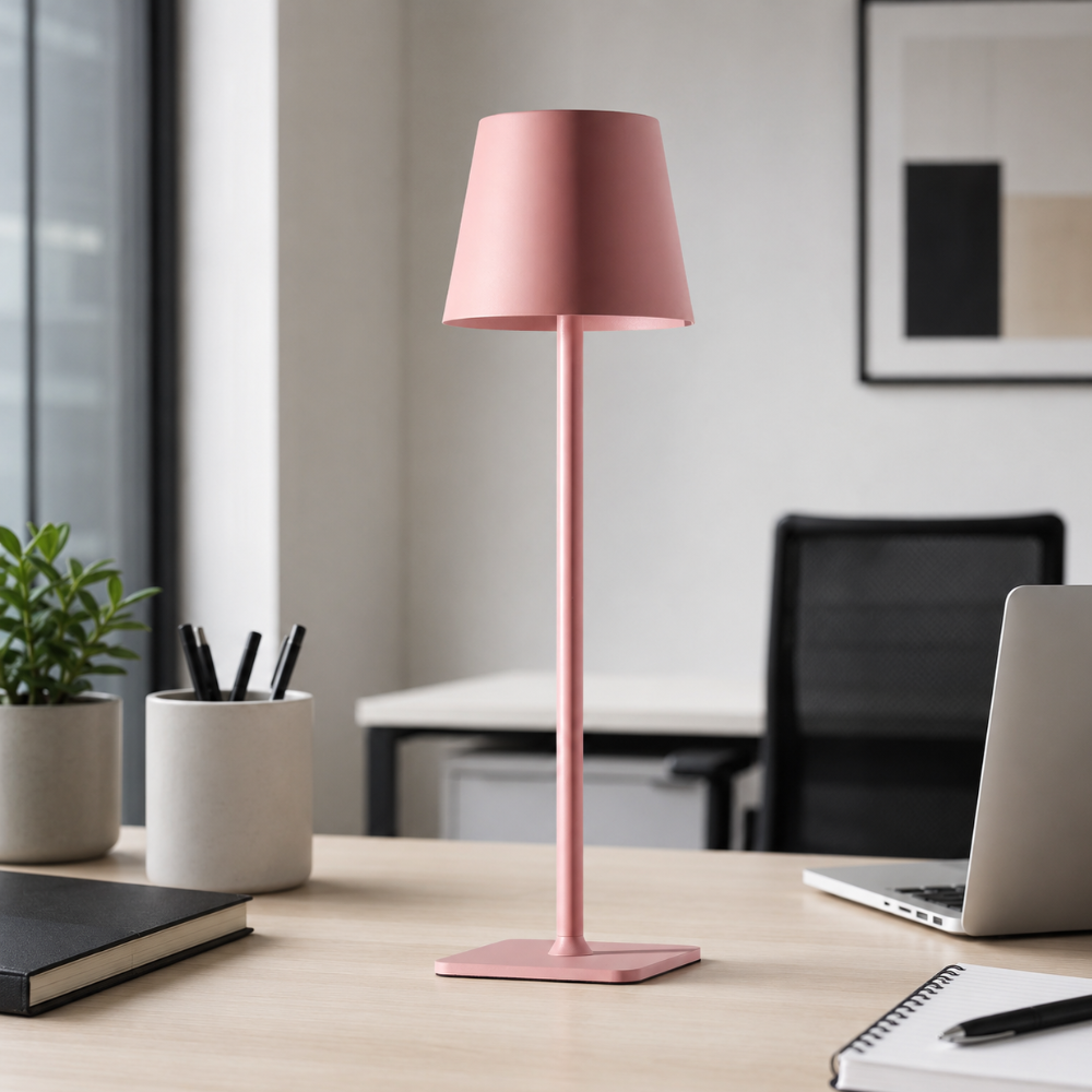 Wireless Table Lamp Dimmable Rechargeable 38cm Metal LED Touch Indoor Outdoor IP54 Waterproof Ambient Lighting | Sansoti