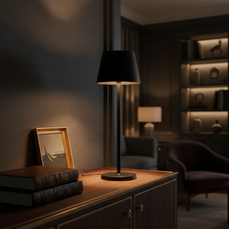 Wireless Table Lamp with Dimmable LED Lighting and Rechargeable Battery | Waterproof for Indoor and Outdoor | Sansoti