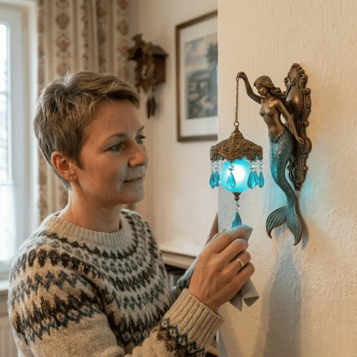 Handgemaakte Wandlamp met LED-verlichting Fantasiefiguren – Magische Sfeerverlichting voor Woonkamer Slaapkamer – Draadloze Wanddecoratie met Warmwit Licht | Sansoti