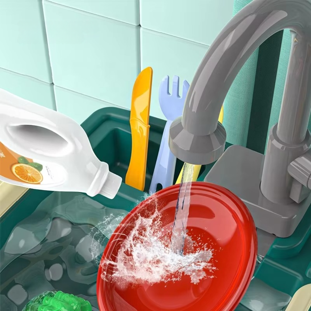 Interactieve Speelkeuken met Waterpomp en Spoelbak voor Fantasievol Rollenspel | Sansoti