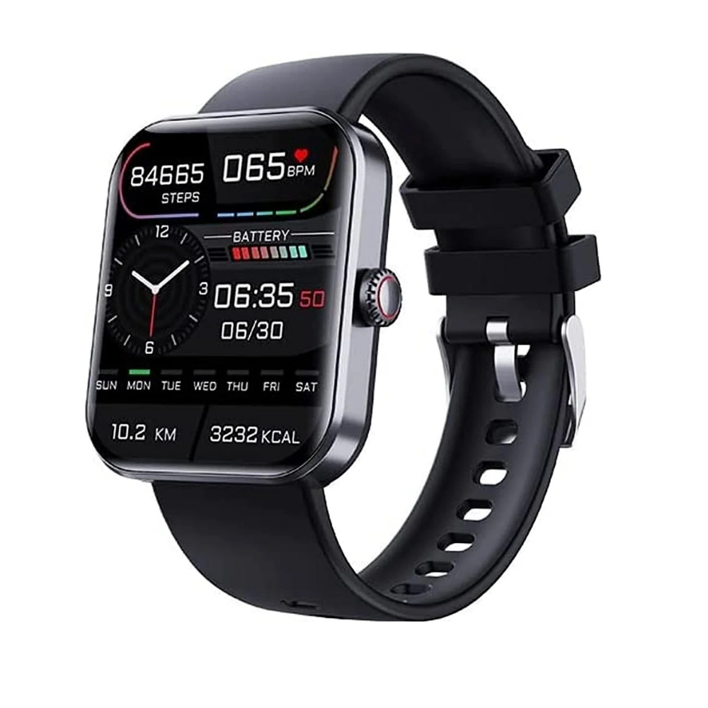 Smartwatch met Glucosemeting 1.91 Inch Touchscreen Zwart Roze | Gezondheidshorloge met Hartslagmeter GPS Slaapanalyse Waterdicht IP67 Sportmodi Notificaties 7 Dagen Accuduur | Sansoti