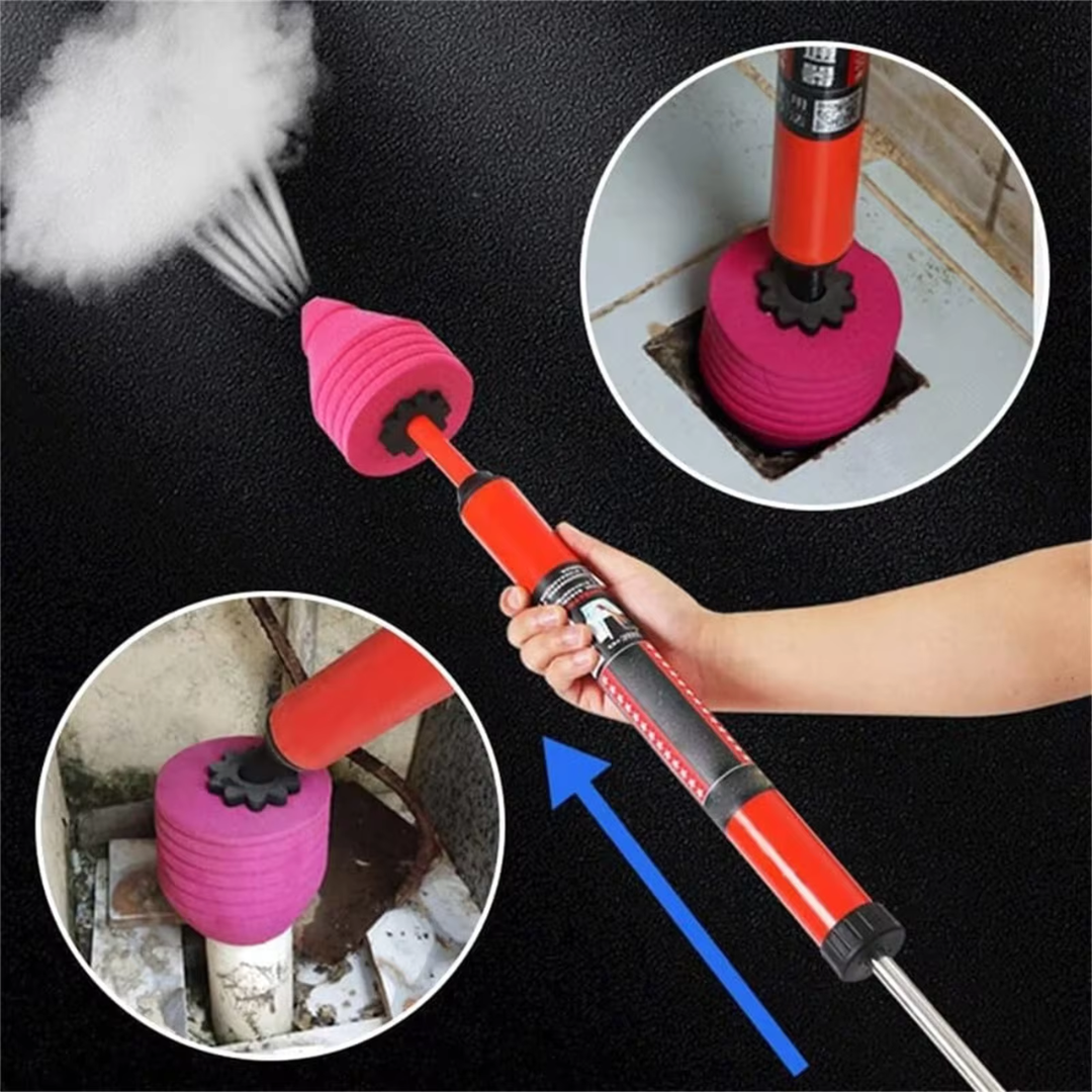 Hogedrukreiniger Afvoerstopper met Pneumatische Technologie voor Toilet Gootsteen Verstoppingen – Effectieve Ontstopper | Sansoti