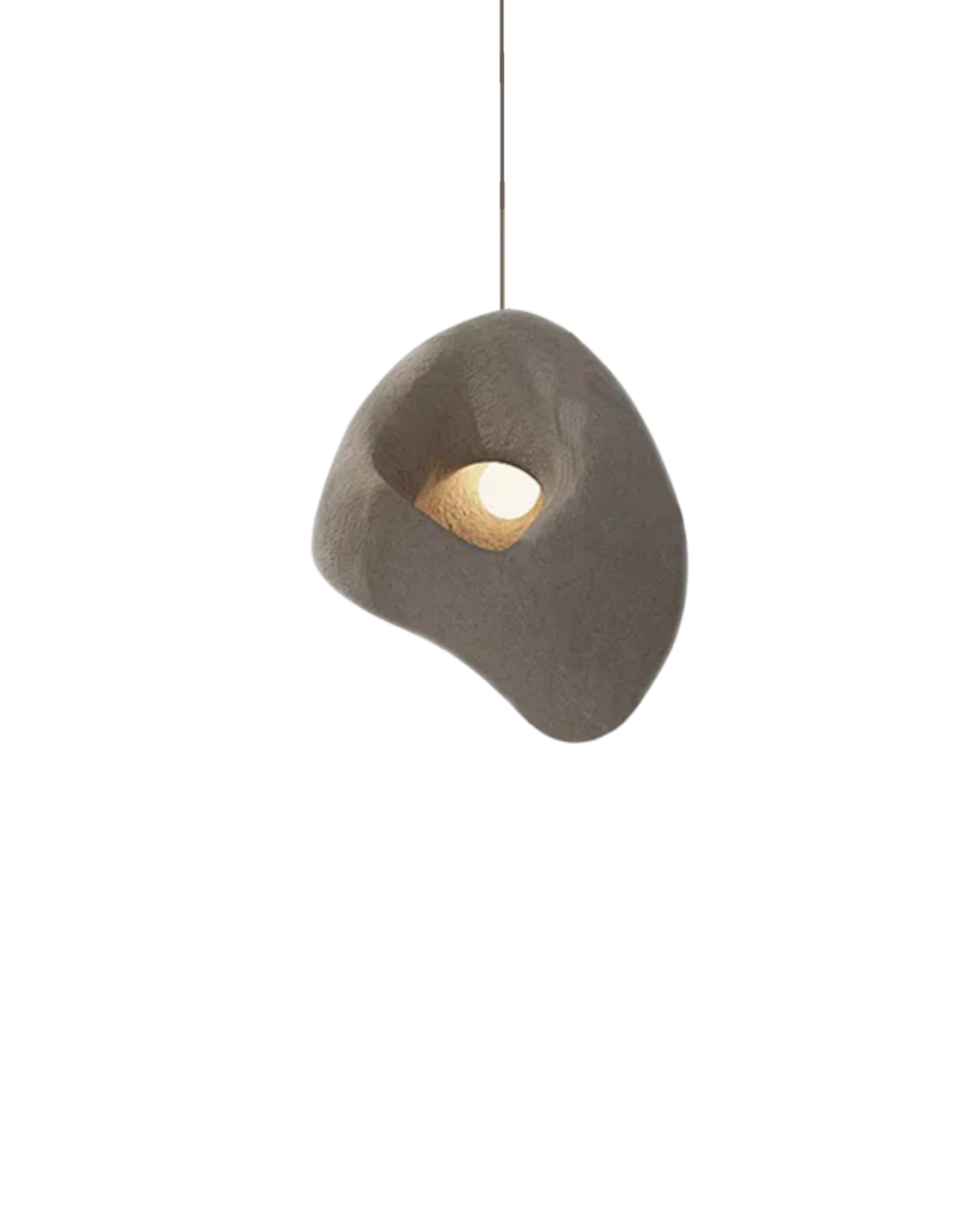 Organische Steen Hanglamp – Sculptural Elegantie voor Modern Interieur | Sansoti