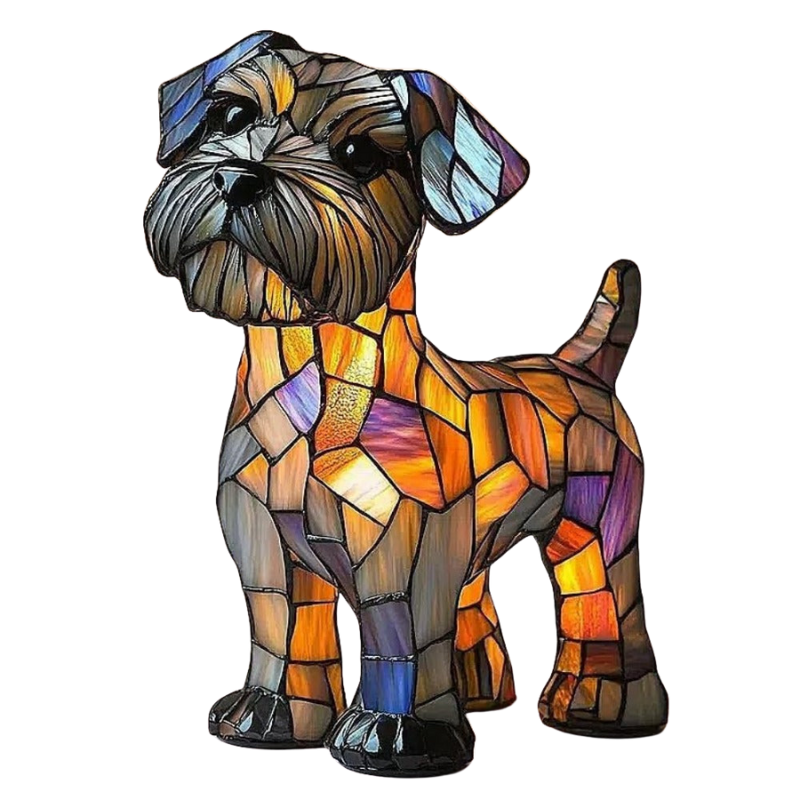 Dog Lamp Fido Terrier – Decorative Solar-Powered LED Lamp with Terrier Motif | Sansoti