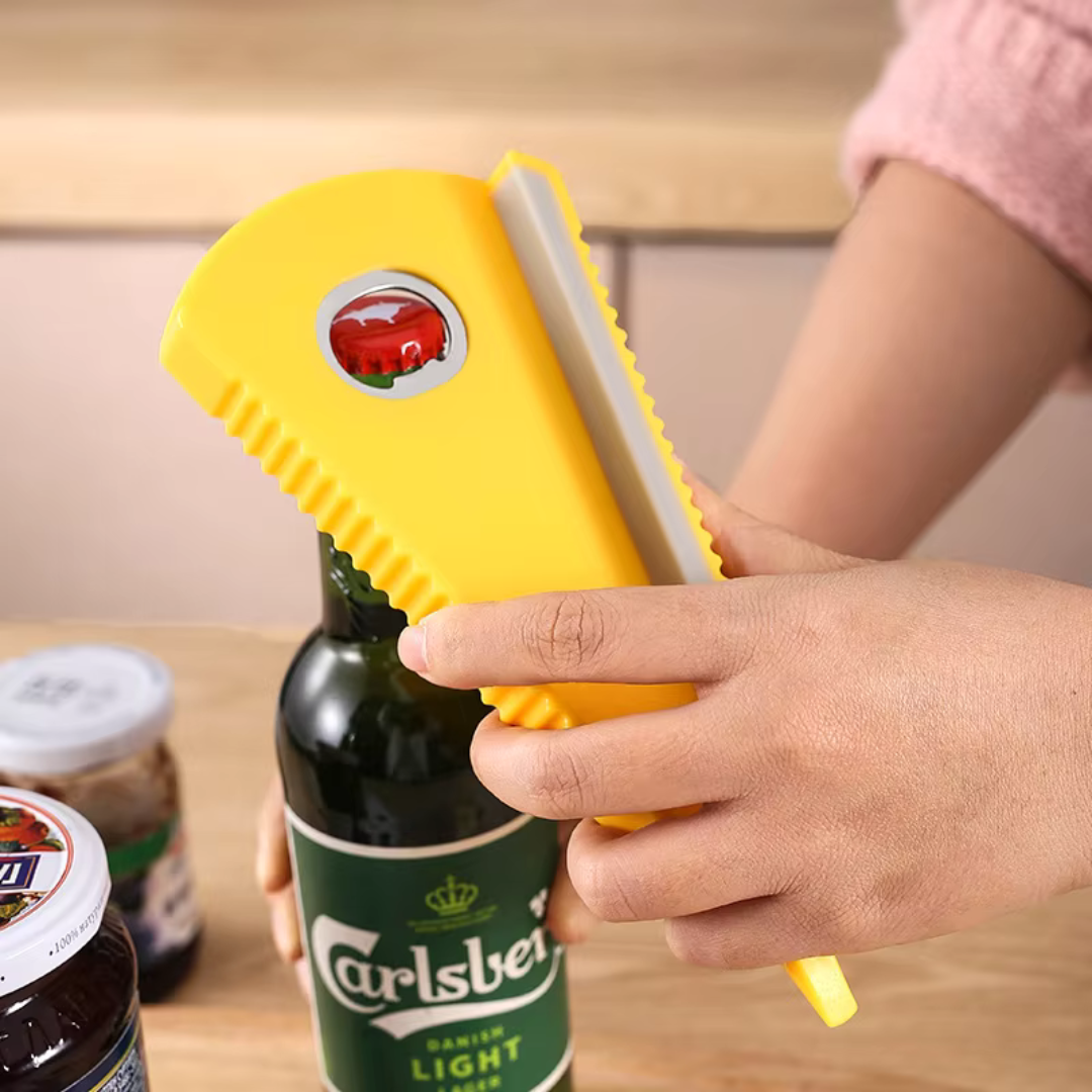 6-in-1 Multifunctionele Opener voor Flessen en Blikjes – Handige Keukenhulp | Sansoti