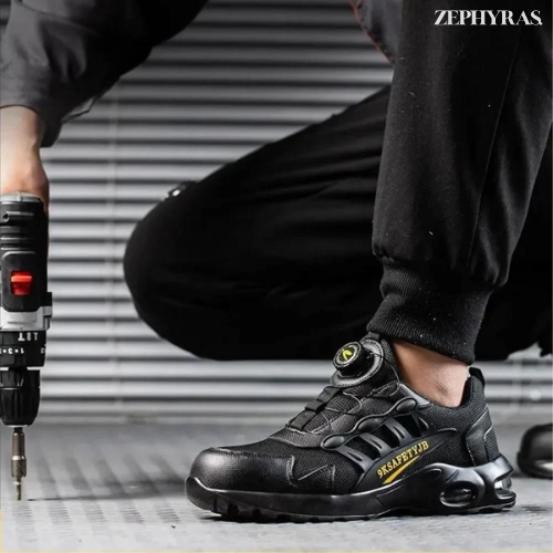 Chaussures de sécurité pour hommes à embout en acier, antidérapantes, imperméables et respirantes, avec semelle en Kevlar | Sansoti
