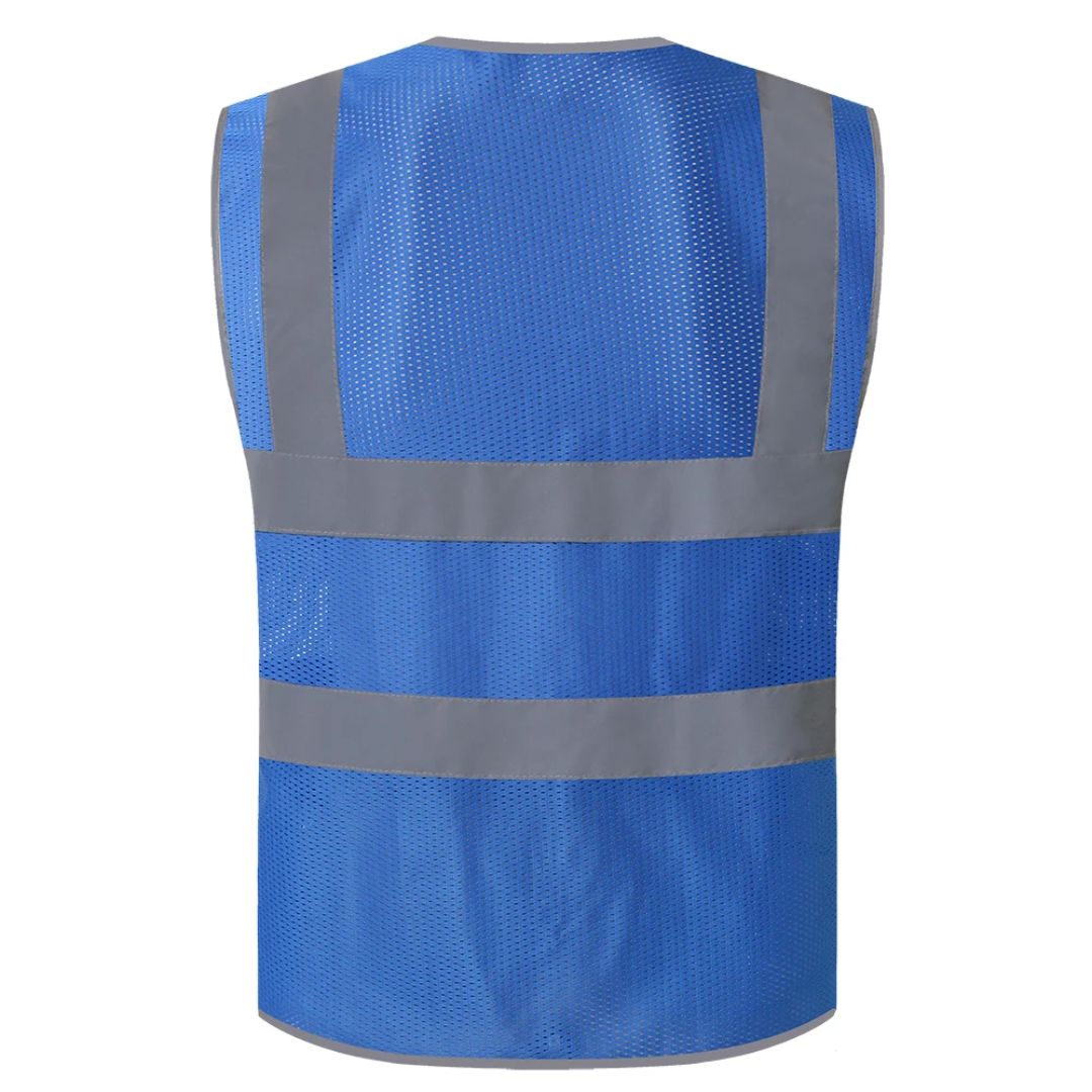 Veiligheidsvest Reflecterend voor Werk en Bouw met Hoge Zichtbaarheid Fluor Strips Veiligheidskleding | Sansoti