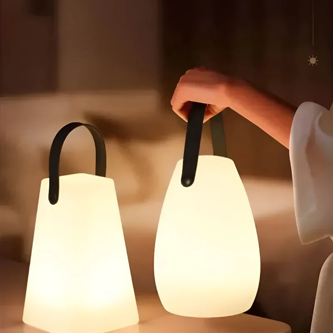 Draadloze Oplaadbare Tafellamp Waterdicht LED 16 Kleuren met Afstandsbediening voor Binnen en Buiten | Sansoti