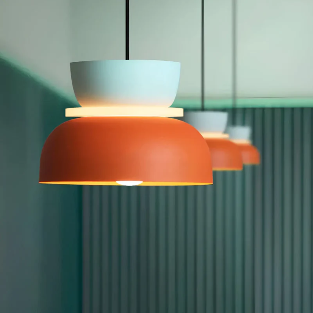 Kleurrijke LED Hanglamp Metaal Modern Design Woonkamer Slaapkamer | Sansoti