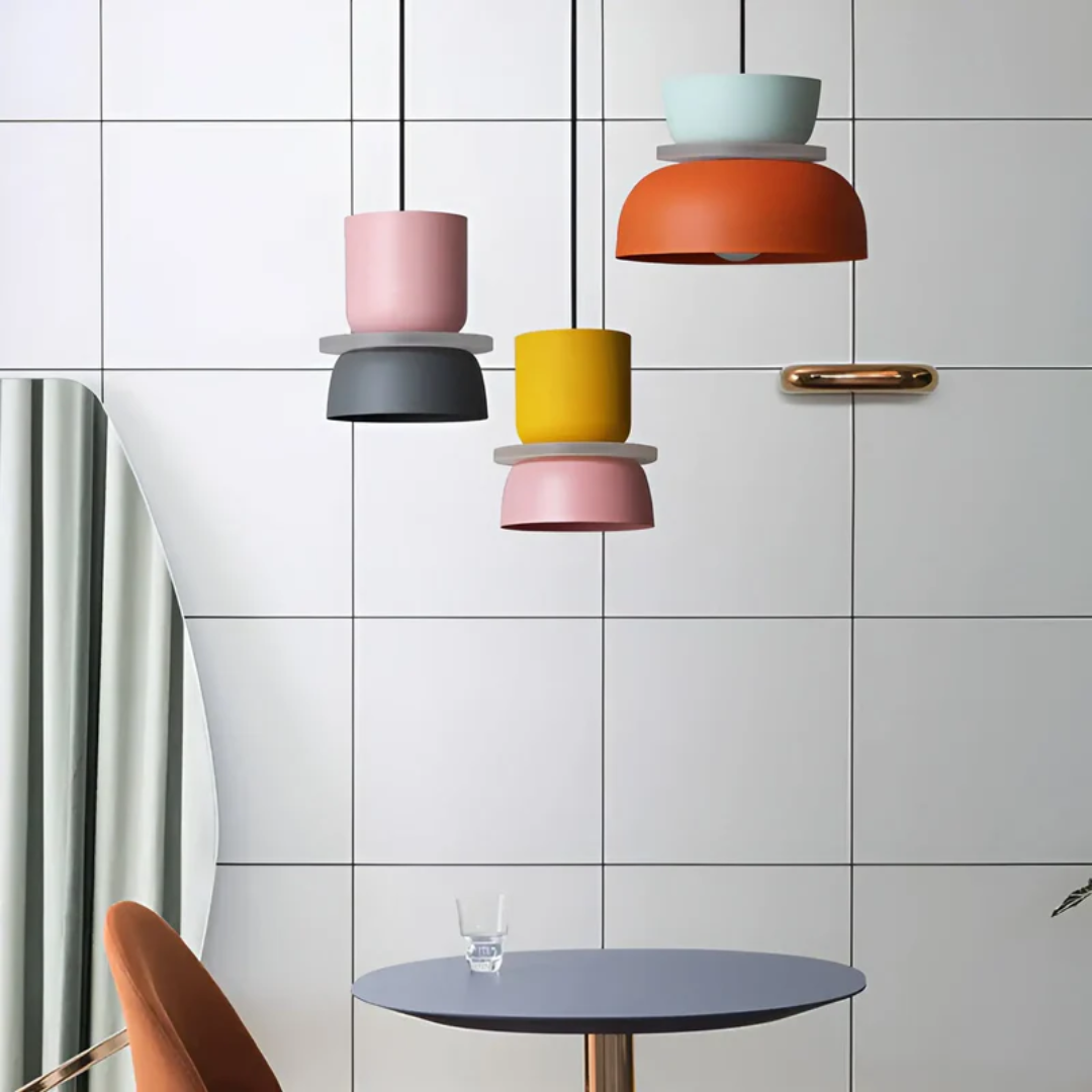 Kleurrijke LED Hanglamp Metaal Modern Design Woonkamer Slaapkamer | Sansoti
