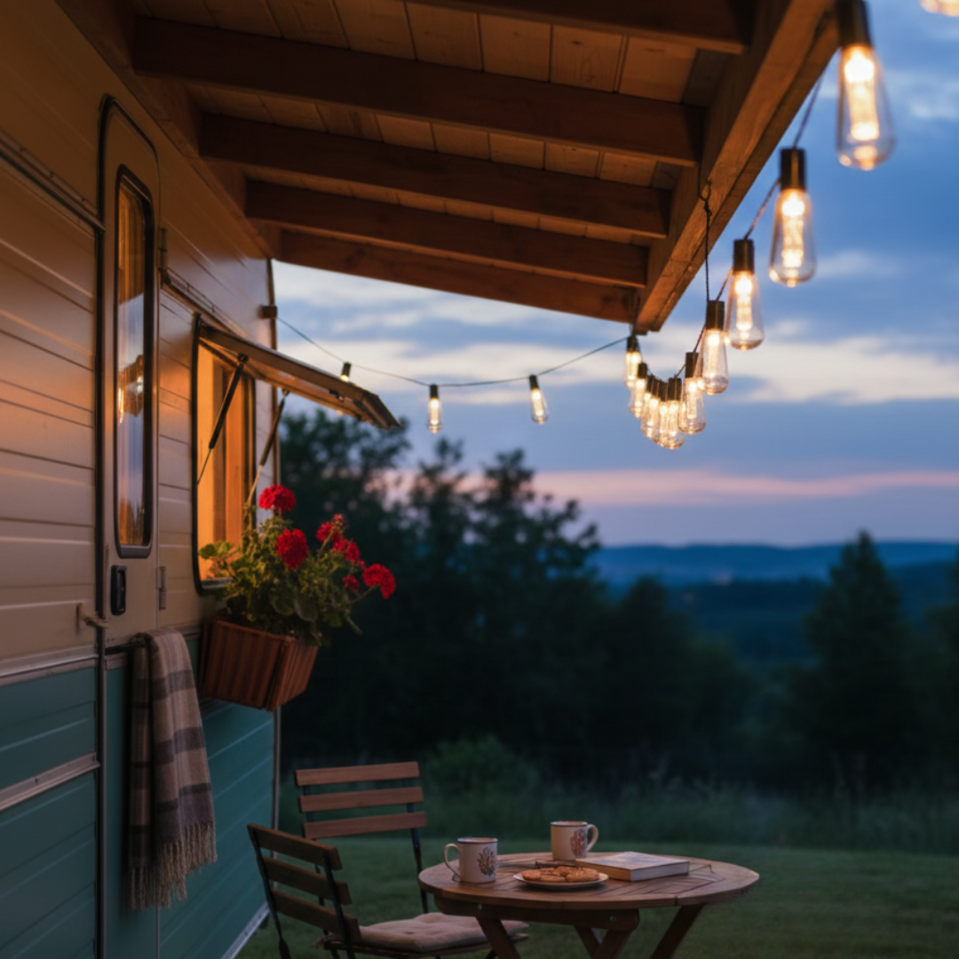 Solar-Powered Vintage Edison LED String Lights, 10 Meters, Waterproof IP65, Ambient Lighting for Garden, Patio, and Camping | Sansoti