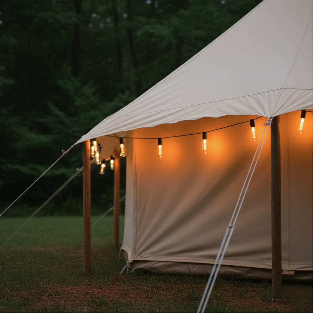 Solar-Powered Vintage Edison LED String Lights, 10 Meters, Waterproof IP65, Ambient Lighting for Garden, Patio, and Camping | Sansoti