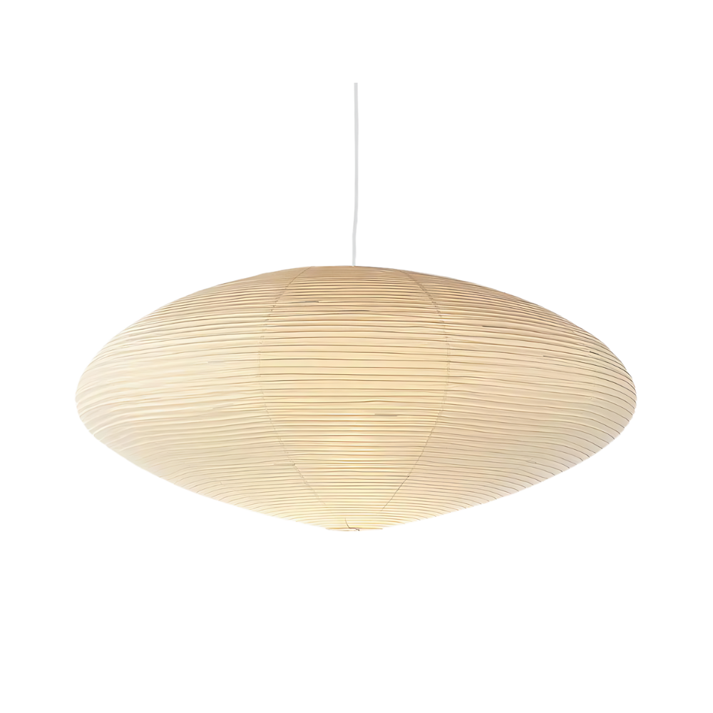 Plafondlamp Mulberry Papier Japandi Design Ø50 Ø60 LED Dimbaar Wit Geometrisch | Sansoti