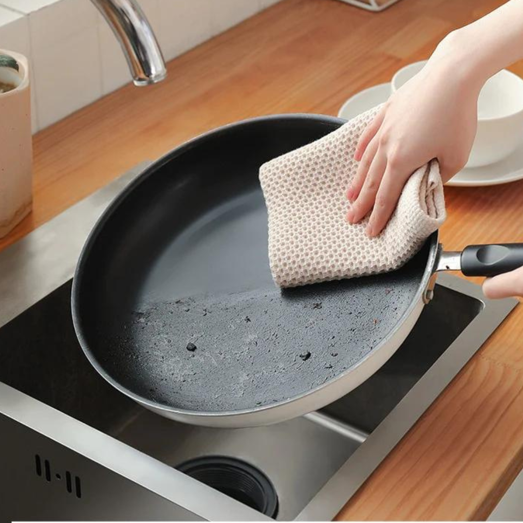 Handdoeken Set 6 Stuks Katoen Honingraat Neutrale Kleuren Keuken Badkamer Theedoeken Absorberend Droogdoek Set | Sansoti